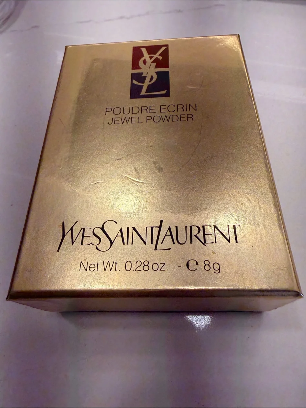 Vintage YSL Robert Goossens Jewel Powder Compact Green Heart